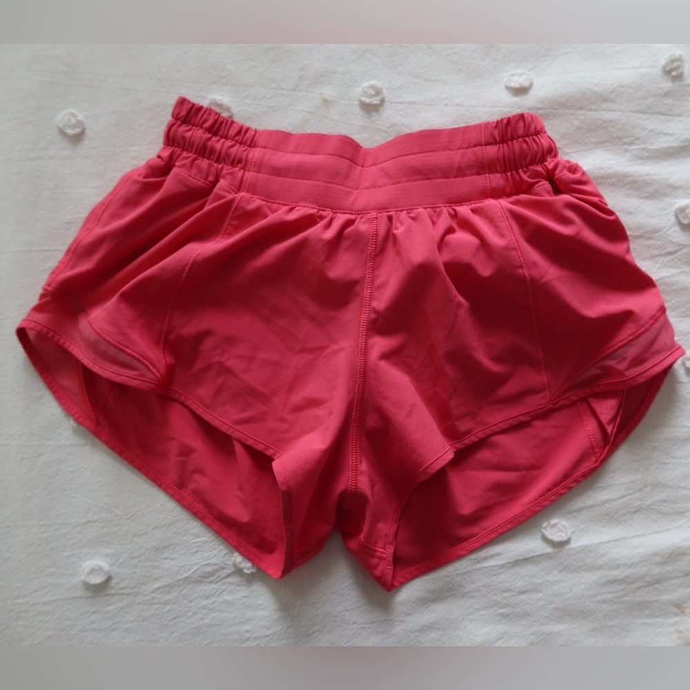 Lululemon Athletica Vibrant Pink Athletic Shorts